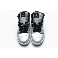 Fake Air Jordan 1 Mid Light Smoke Grey 554724-092 