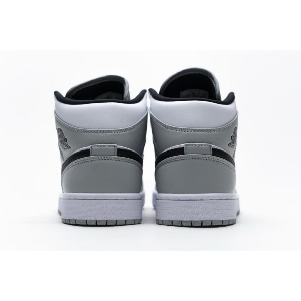 Fake Air Jordan 1 Mid Light Smoke Grey 554724-092 