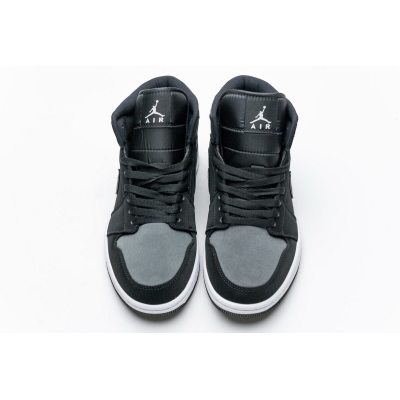 Fake Air Jordan 1 Mid Nylon Black Anthracite 852542-012 