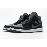 Fake Air Jordan 1 Mid Nylon Black Anthracite 852542-012 