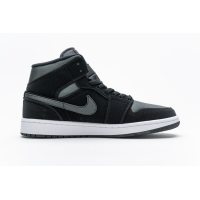 Fake Air Jordan 1 Mid Nylon Black Anthracite 852542-012 