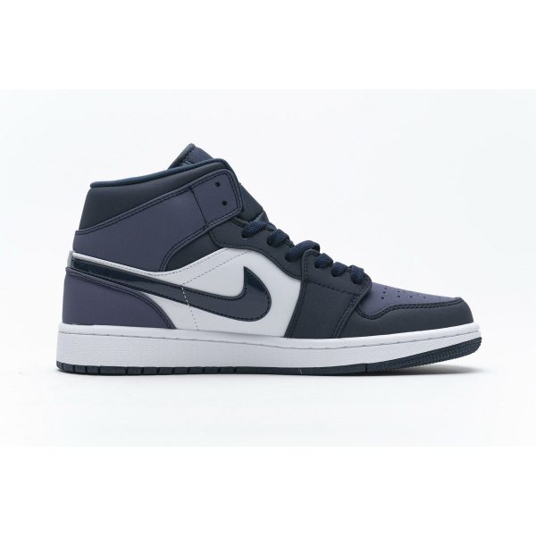 Fake Air Jordan 1 Mid Obsidian Sanded Purple 554724-445