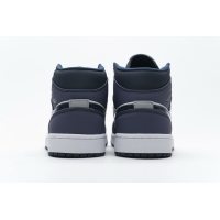 Fake Air Jordan 1 Mid Obsidian Sanded Purple 554724-445