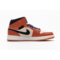 Fake Air Jordan 1 Mid Team Orange Black 852542-800