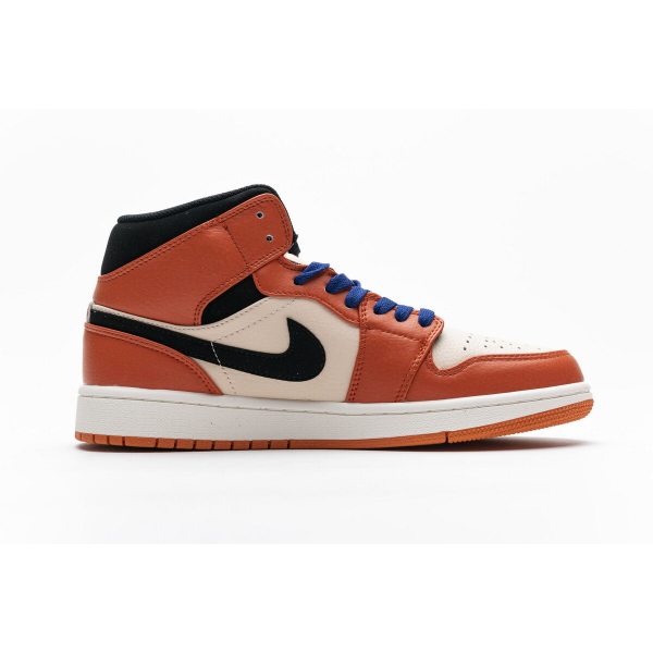 Fake Air Jordan 1 Mid Team Orange Black 852542-800