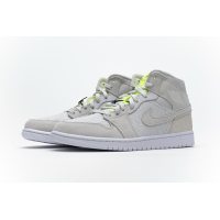 Fake Air Jordan 1 Mid Vast Grey Ghost Green (W) CV3018-001