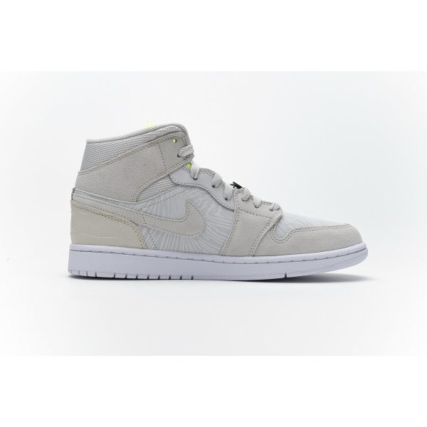 Fake Air Jordan 1 Mid Vast Grey Ghost Green (W) CV3018-001