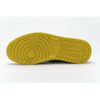 Fake Air Jordan 1 Mid Yellow Toe Black 852542-071