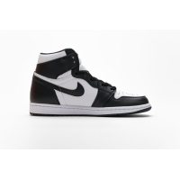 Fake Air Jordan 1 Retro Black White (2014) 555088-010