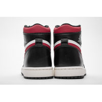 Fake Air Jordan 1 Retro High Black Gym Red  555088-061