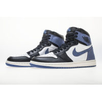 Fake Air Jordan 1 Retro High Blue Moon 555088-115