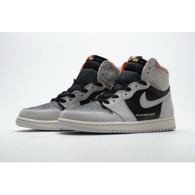 Fake Air Jordan 1 Retro High Neutral Grey Hyper Crimson 555088-018