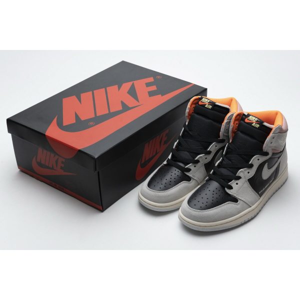 Fake Air Jordan 1 Retro High Neutral Grey Hyper Crimson 555088-018