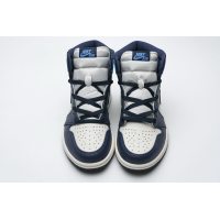 Fake Air Jordan 1 Retro High Obsidian UNC  555088-140