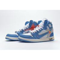 Fake Air Jordan 1 Retro High Off-White University Blue AQ0818-148