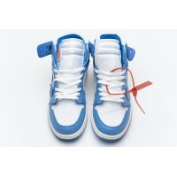 Fake Air Jordan 1 Retro High Off-White University Blue AQ0818-148