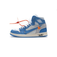 Fake Air Jordan 1 Retro High Off-White University Blue AQ0818-148