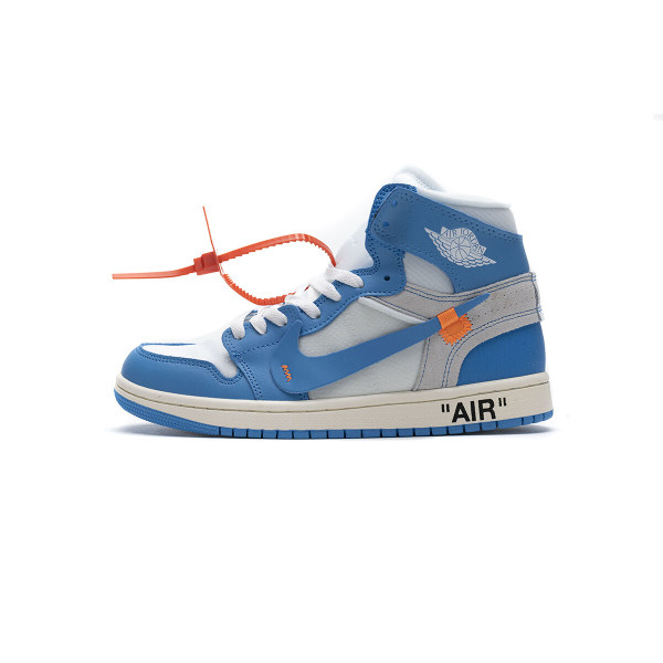 Fake Air Jordan 1 Retro High Off-White University Blue AQ0818-148