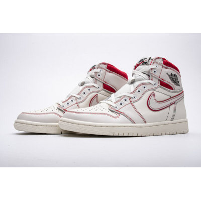 Fake Air Jordan 1 Retro High Phantom Gym Red  555088-160