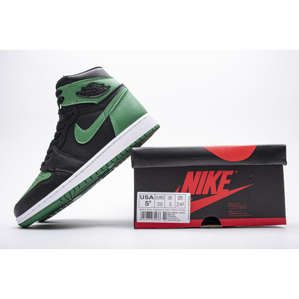 Fake Air Jordan 1 Retro High Pine Green Black (2020) 555088-030