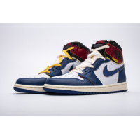 Fake Air Jordan 1 Retro High Union Los Angeles Blue Toe BV1300-146