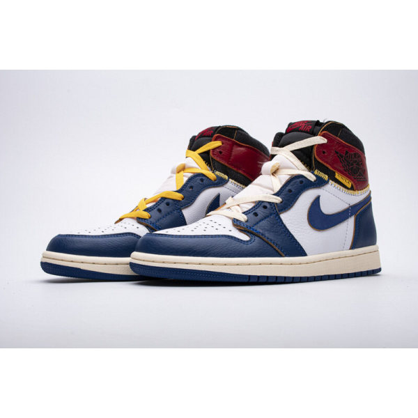 Fake Air Jordan 1 Retro High Union Los Angeles Blue Toe BV1300-146