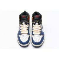 Fake Air Jordan 1 Retro High Union Los Angeles Blue Toe BV1300-146