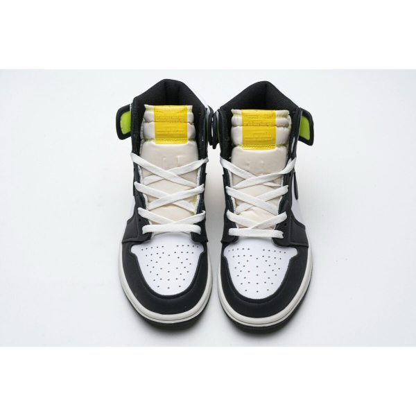 Fake Air Jordan 1 Retro High White Black Volt University Gold 555088-118