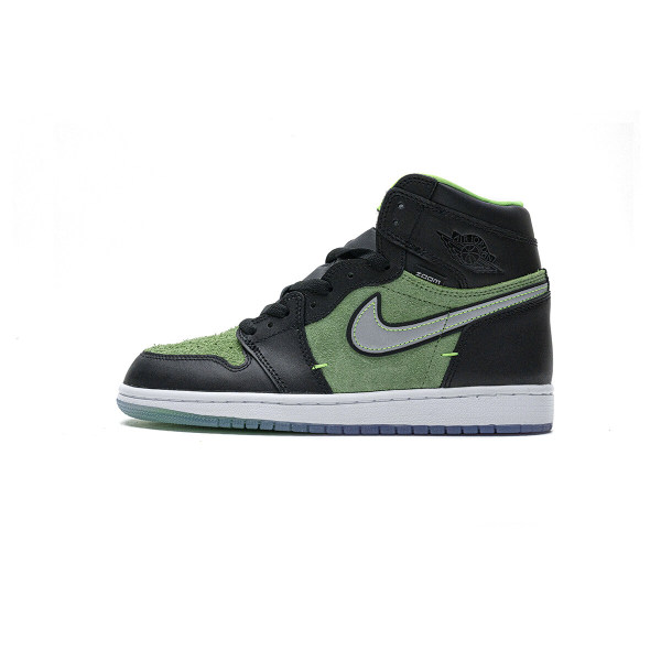 Fake Air Jordan 1 Retro High Zoom Zen Green  CK6637-002