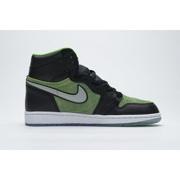 Fake Air Jordan 1 Retro High Zoom Zen Green  CK6637-002