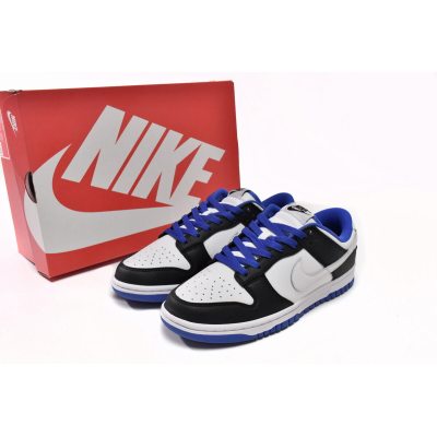 Fake Nike Dunk Low White Black Royal FD9064-110