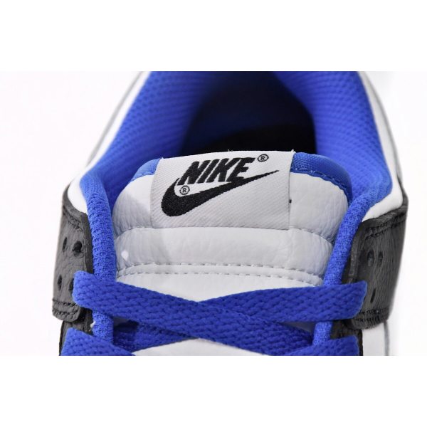 Fake Nike Dunk Low White Black Royal FD9064-110