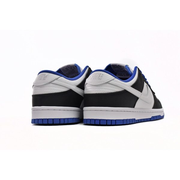 Fake Nike Dunk Low White Black Royal FD9064-110