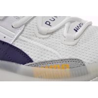 Fake Puma Clyde Hardwood White Blue Golden 193663-05