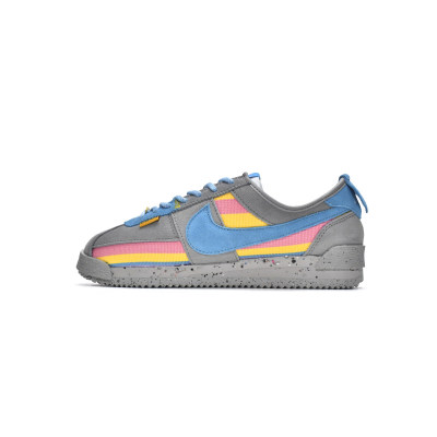 Fake Union LA x Nike Cortez Blue Pink Yellow Grey DR1413-002