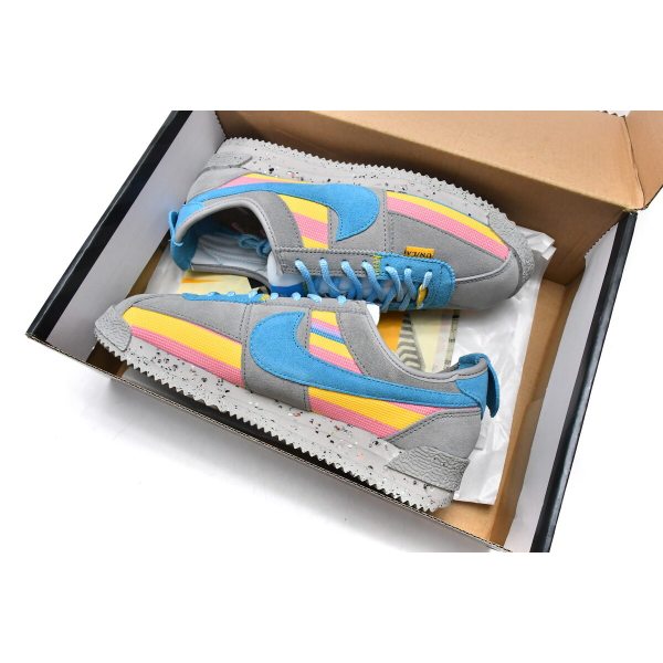 Fake Union LA x Nike Cortez Blue Pink Yellow Grey DR1413-002