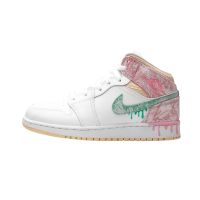 Fake Air Jordan 1 Mid Paint Drip (GS) DD1666-100