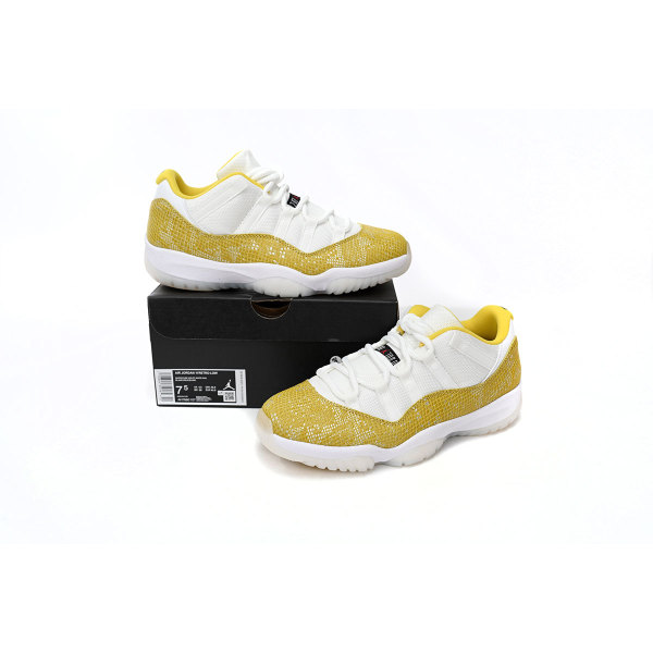 Fake Air Jordan 11 Retro Low WMNS “Yellow Snakeskin AH7860-107