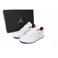 Fake Air Jordan 1 Low All-white Red 553560-164