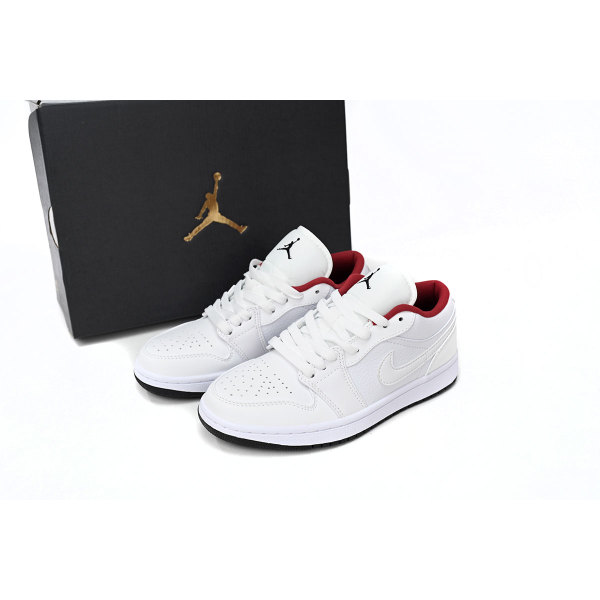 Fake Air Jordan 1 Low All-white Red 553560-164