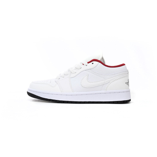 Fake Air Jordan 1 Low All-white Red 553560-164