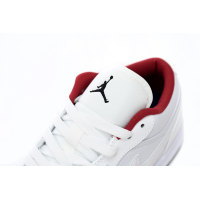 Fake Air Jordan 1 Low All-white Red 553560-164