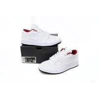 Fake Air Jordan 1 Low All-white Red 553560-164