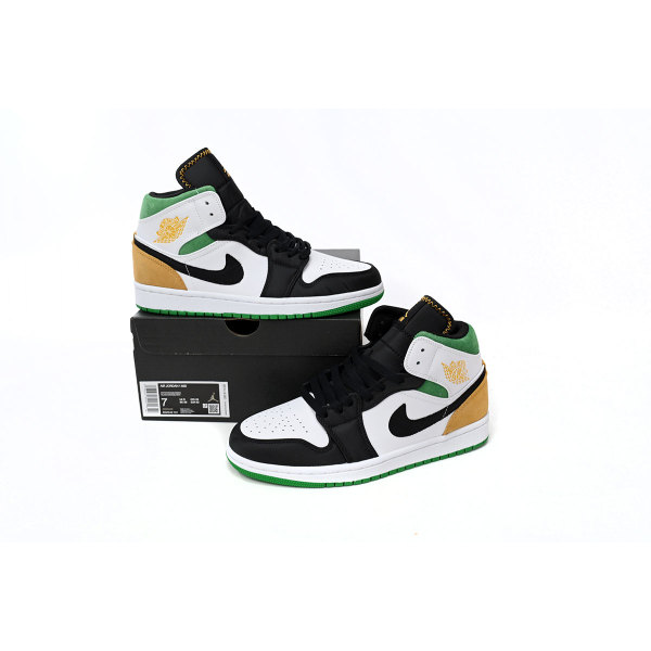 Fake Air Jordan 1 White, orange and Green 852542-101