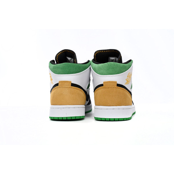 Fake Air Jordan 1 White, orange and Green 852542-101