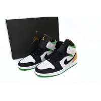 Fake Air Jordan 1 White, orange and Green 852542-101