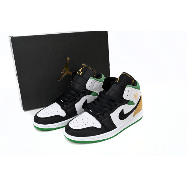 Fake Air Jordan 1 White, orange and Green 852542-101