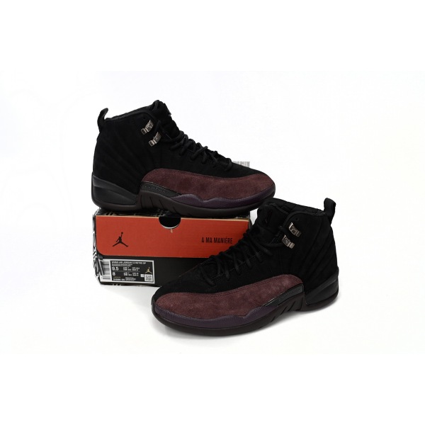 Fake A Ma Maniére x Air Jordan 12 Black Wine Red DV6989-001