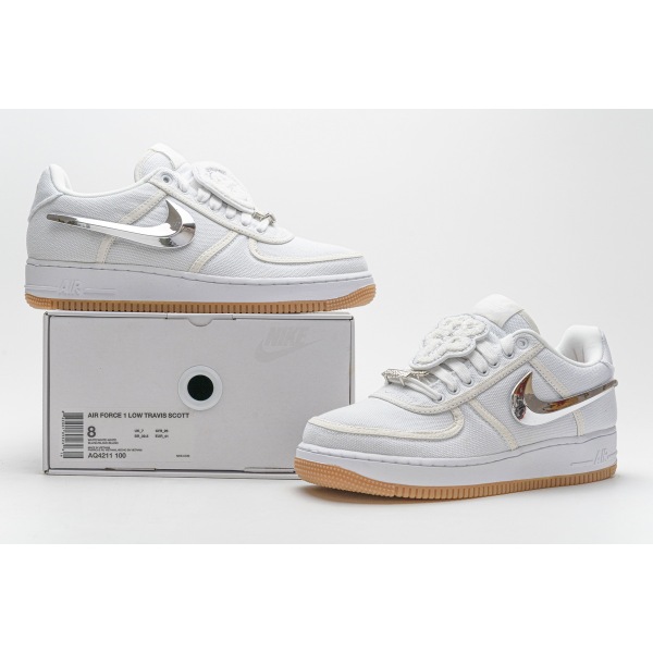 Travis Scott x Nike Air Force 1“White” AQ4211-100