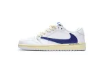 Travis Scott x Air Jordan 1 Low White Blue DH68369-186